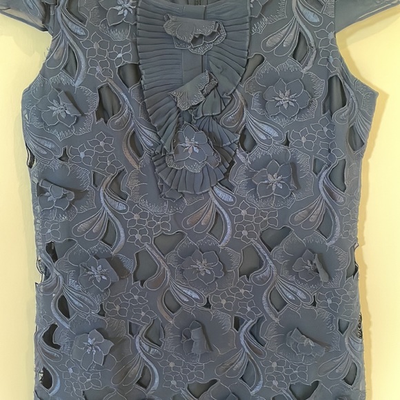 BCBG Floral Appliqué Mini Dress - Picture 5 of 6